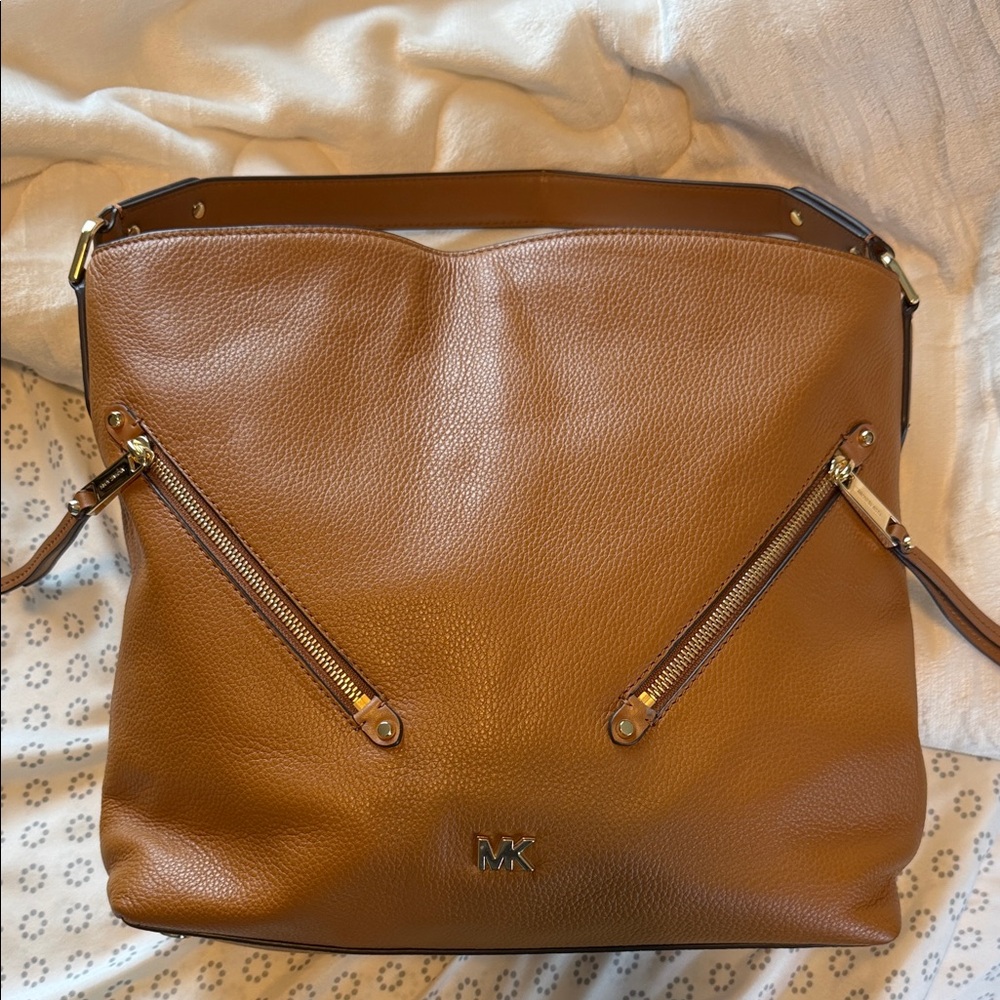 Michael Kors Tan Leather Shoulder Bag